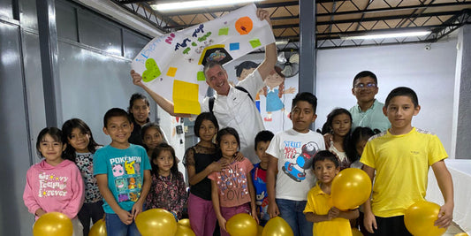 Duncan Dyason with some of the street kids he helped in Guatemala