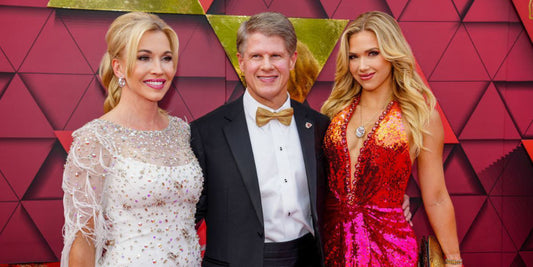 The Hunt family including Tavia, left