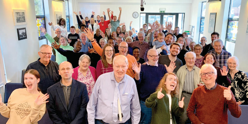 Worshippers at Ingatestone Elim Church.