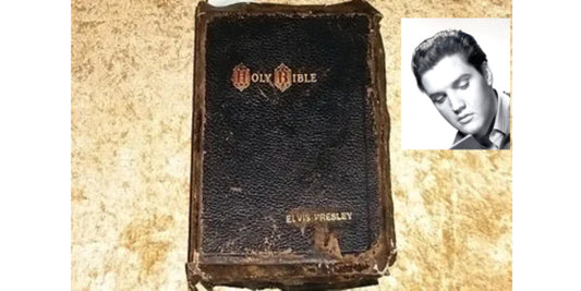 Elvis Bible sold for $120,000.