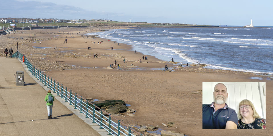 Rob and Margaret Case, inset